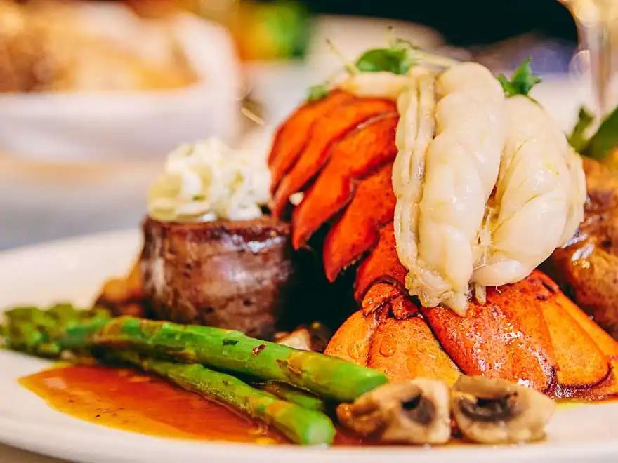 My Holland America Adventure Lobster with asparagus